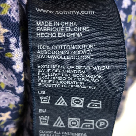 Tommy Hilfiger Floral Print Cotton Button Up - Picture 5 of 5
